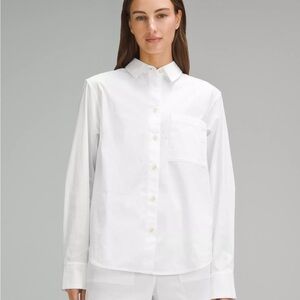 Lululemon Cotton-Blend Poplin Button-Down Shirt